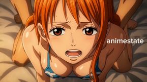 Ro Ro nova zoro fuck Nami in room and she's enjoying her big cock.