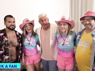 Teddy Takes the Plunge into Rebel & Lana's Butts & Cunts!