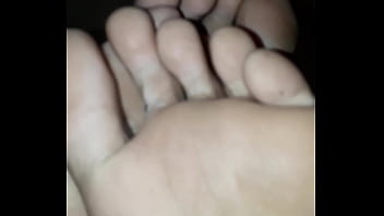 Ebony dirty male feet soles