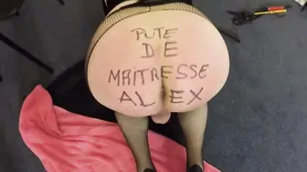 Kinky crossdresser BDSM session with Mistress and two amateur subs