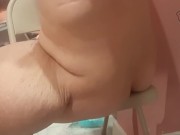 Gay with Unique Disability Cums on Chair