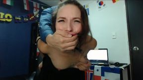 Latina Woman Unhappy Encounter
