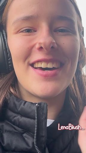 Teen goes shopping for huge cucumber