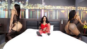 interracial trans threesome ends with lots of creampies dt1340