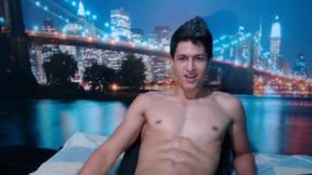 Hot Lean and Muscular Latino Model with a Big Dick Cum Show