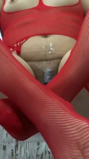 It excites me to show off my big hairy pussy full of cum, would you lick it for me?   Clip 1