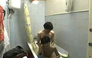 Amateur couple awesome bathroom fuck