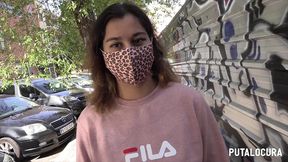 putalocura - la tetona espanola ana milka es pillada en la calle y termina en polvazo con torbe