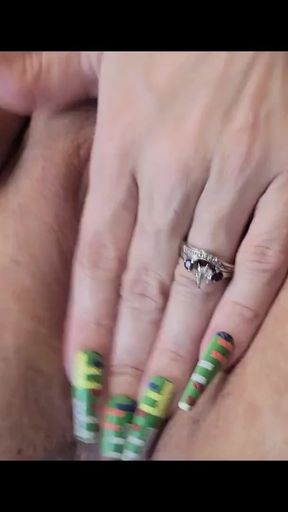 Horny Milf Finger's Herself Until She Cream Squirts Everywhere   Clip 1