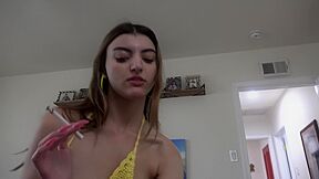 Julia James Amateur Exotic Babe Julia James Sucks Cock Like A Champ And Creams On It Pov