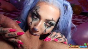 clown town ep.4: hottie tiger lilly gets creampied & came in