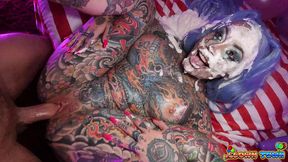 clown town ep.4: hottie tiger lilly gets creampied & came in