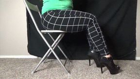 Toe Tapping Plaid Pants High Heels (MP4) ~ MissDias Playground