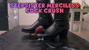 Stepsister Cock Crush in High Thigh Black Boots, No Mercy! - Bootjob, Shoejob, Ballbusting, CBT, Stomp, Trampling, Cock Trample