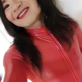 The Little Sissy in Red lack Outfit