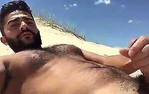 Greek Beach Jerk - Big Cock Hunk Outdoor Adventure