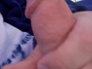 Saturday morning relaxing in the back yard part 2. Exhibition cumshot in my bathrobe