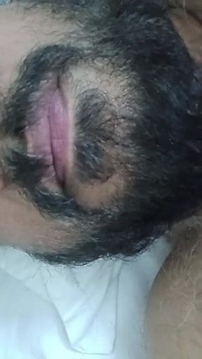 Indian Daddy Lying on the Bed Teasing and Posing for You