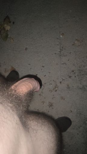 Cumshot without hand outdoor