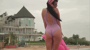 My new transparent swimsuit