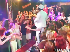 Tons of group sex on the dance floor