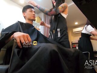 ModelMedia Asia-Barber Shop Ballsy Sex-Ai Qiu-MDWP-0004-Most Excellent Original Asia Porn Movie