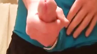 Twink does peehole play and ruins his orgasm on webcam