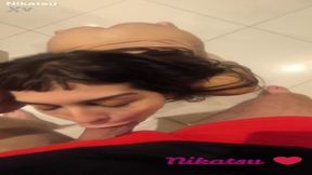 Heavily Tattooed Hottie Nikatsu Tries Thick Rod in BDSM Motel Room