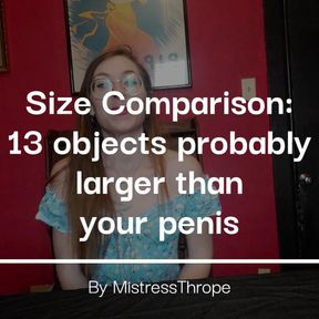 Objects larger than your PENIS