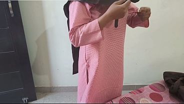 Hot Indian Desi student was fucking with teacher in coching room on dogy style and clear loud speak talk in Hindi