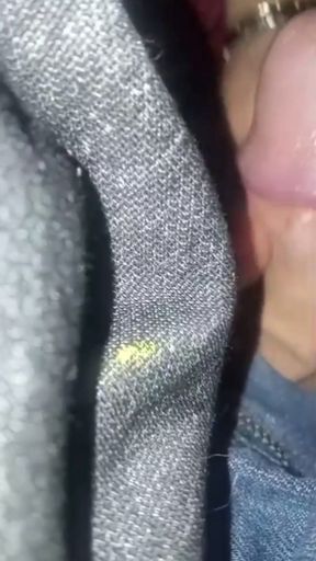 We almost got caught, jerking off in public!