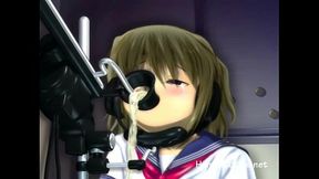 Petite Anime Cutie Enjoys Hardcore Fucking Machines With Busty Tits
