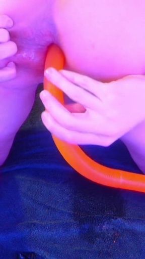 80 Cm / 32 Inch Alien Tube All the Way Inside My Femboy Ass