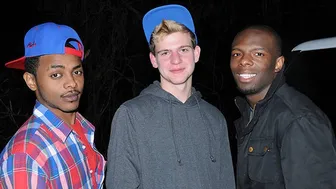 Sam Tyson Worships and Rides Two Massive Black Cocks in Threesome