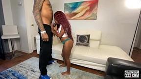 ”MINI STALLION MEETS SHAUNDAMXXX & RIDES THAT big black cock”