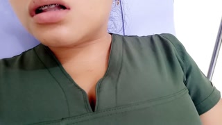 dental nurse uses her office to make homemade porn