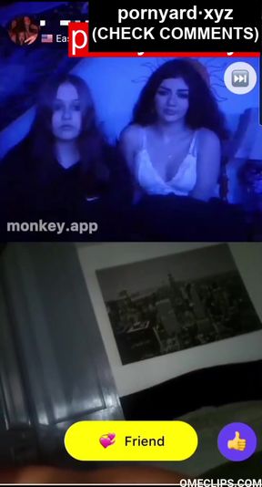 Webcam teen gets caught on cam while reacting to homemade content