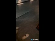 Public Sauna Masturbation BIG FAT German MUSCLE COCK