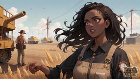 Ebony Siren's Wheatfield Temptation - Best Ebony XXX!