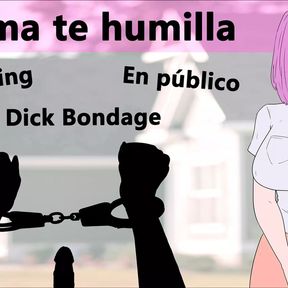 Spanish Rol JOI CBT - Tu ama te humilla en una fiesta.