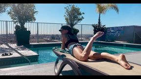 The Weather in Los Angeles Has Been Amazing. I Did Some Sun Bathing and Some Light Exercise on My Rooftop in the Morning