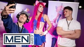 BOYS - Axelle Rose Gets His Lean Arse Banged By Bear Malik Delgaty And Gets His Jizm All Over Him