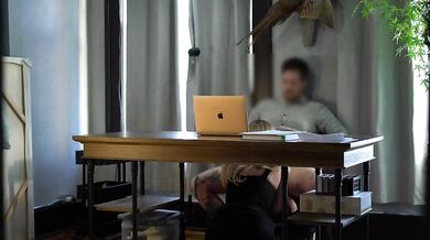 Caught fucking secretary on desk at work
