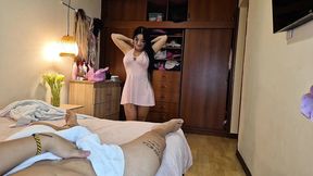 I Masturbate Watching My Stepsister Bathing and Then I Fuck Her Hard Until I Cum in Her Mouth