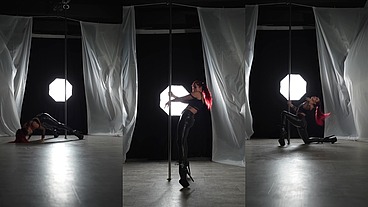 Renata Fox dances fascinatingly on the pylon
