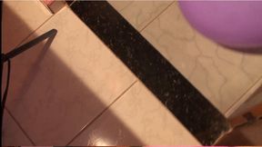 Lee and Carla play extremely with pissing and licking and farting bursting balloons a