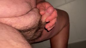 Bear Cumshot on the Toilet
