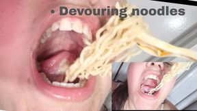 Eating my spicy ramel