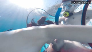 Polina sucks his soul out underwater