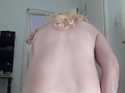 sat on an anal plug with a diameter of 9 cm